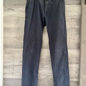 Allen Solly Smart Slim Fit Navy Straight-Leg Pants